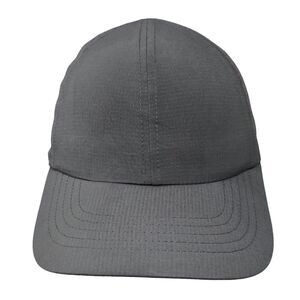 Alive Stretch Strapback Hat Gray One Size 6 Panel Blank Polyester Blend